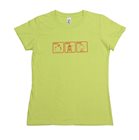 T-shirt donna verde Apple Press Cider Tom Press stampa rossa XL