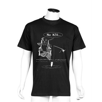 T-shirt nera Bartavel Nature humour pesca No kill 3XL