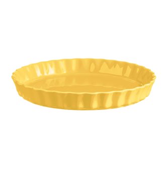 Tortiera diam.31 cm ceramica smaltata giallo provenzale Emile Henry