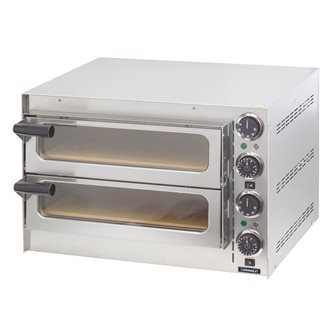 Forno elettrico professionale per pizza 2 kW 400° C in acciaio inox 2 termostati